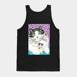 Cute cat  art Tank Top